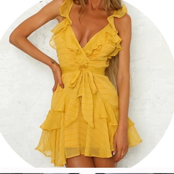 canary yellow dresses